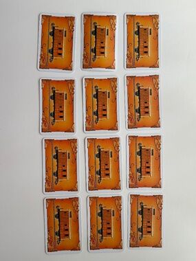 Ticket to Ride Europe Replacement Train Car Cards - Orange